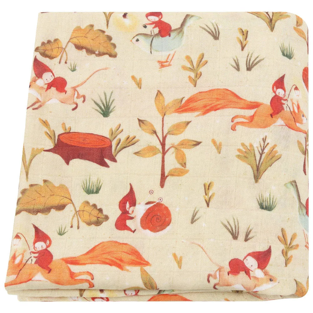 120x120cm Bamboo Cotton Muslin Blanket Baby Swaddle Warp Newborn Bath Towel Gauze Infant Kids Wrap Sleepsack Baby Blankets