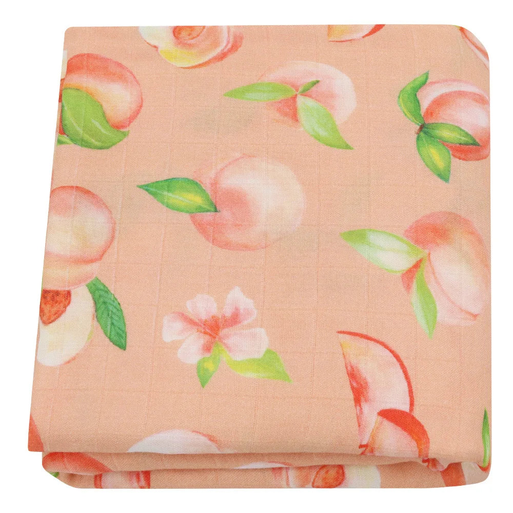 120x120cm Bamboo Cotton Muslin Blanket Baby Swaddle Warp Newborn Bath Towel Gauze Infant Kids Wrap Sleepsack Baby Blankets