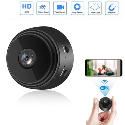 WiFi Video Recorder 1080P HD Intelligent Camcorders Night Vision Video Surveillance Camera for Baby/Pet/Nanny
