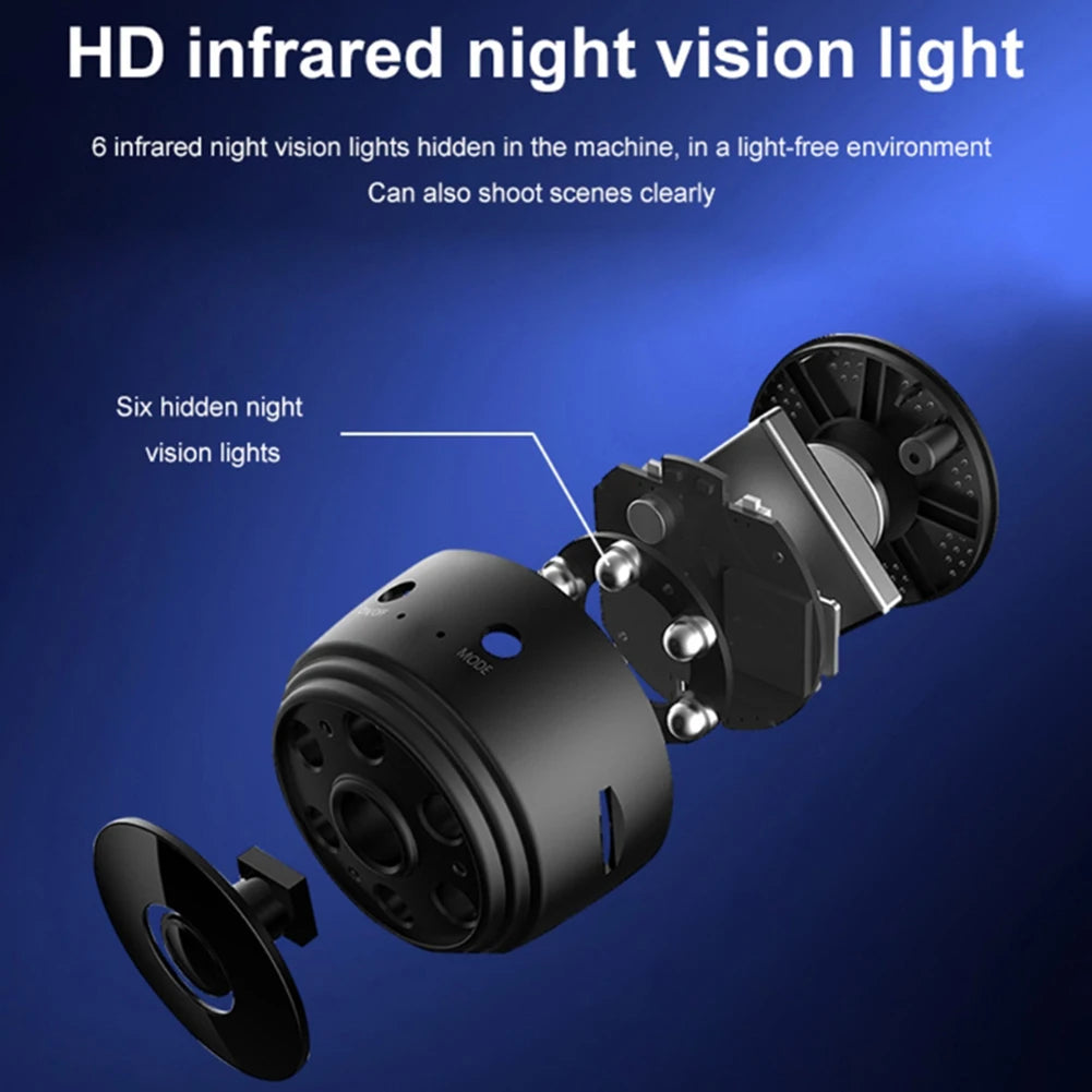 WiFi Video Recorder 1080P HD Intelligent Camcorders Night Vision Video Surveillance Camera for Baby/Pet/Nanny