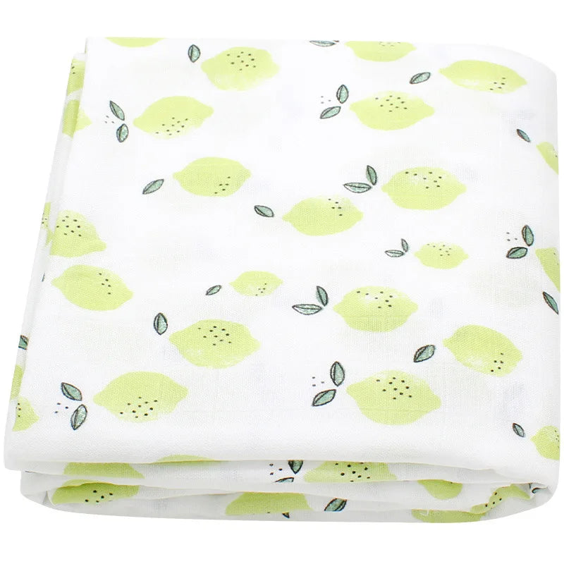 120x120cm Bamboo Cotton Muslin Blanket Baby Swaddle Warp Newborn Bath Towel Gauze Infant Kids Wrap Sleepsack Baby Blankets