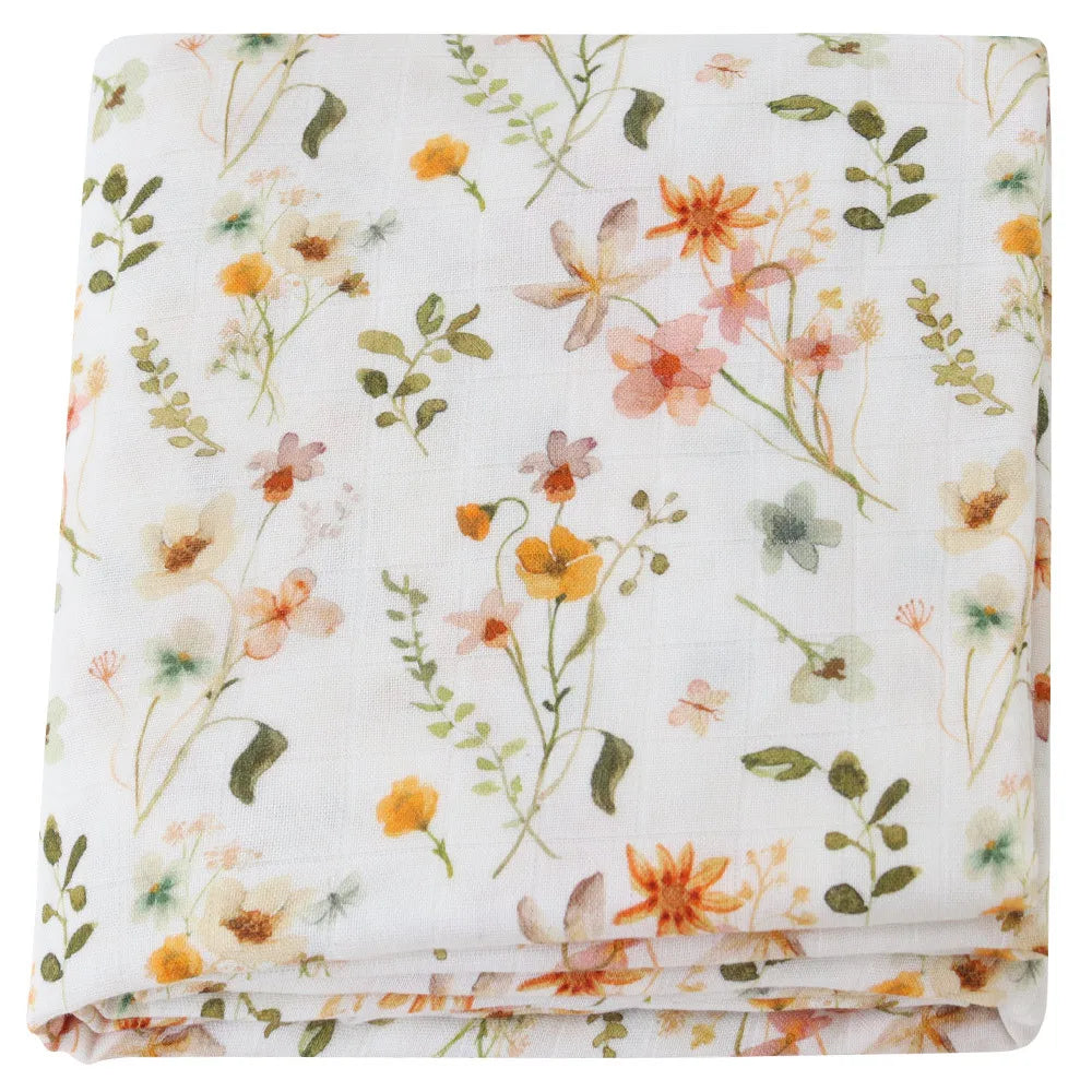 120x120cm Bamboo Cotton Muslin Blanket Baby Swaddle Warp Newborn Bath Towel Gauze Infant Kids Wrap Sleepsack Baby Blankets
