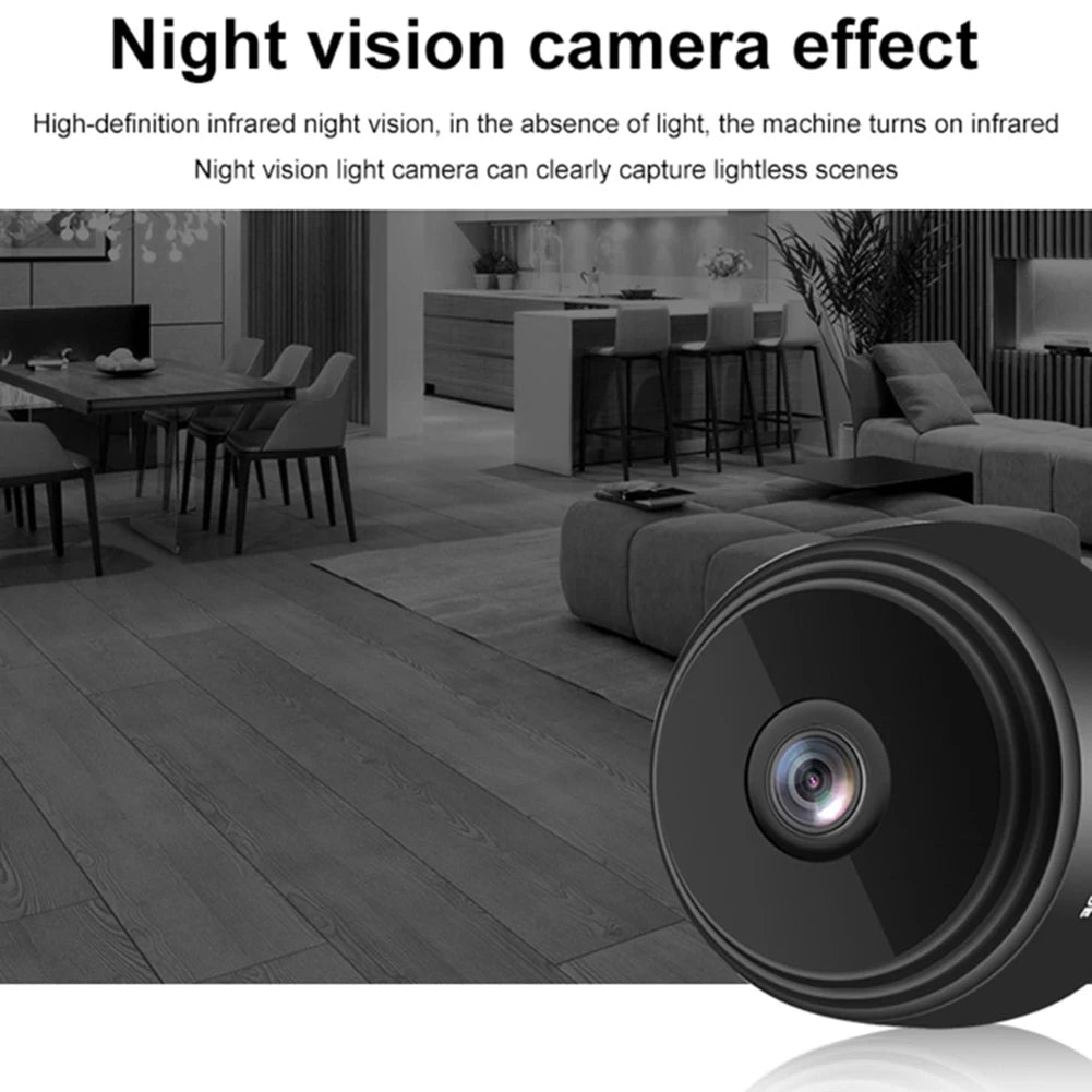 WiFi Video Recorder 1080P HD Intelligent Camcorders Night Vision Video Surveillance Camera for Baby/Pet/Nanny