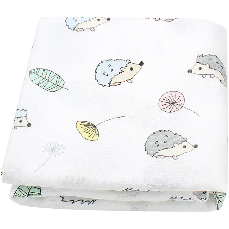 120x120cm Bamboo Cotton Muslin Blanket Baby Swaddle Warp Newborn Bath Towel Gauze Infant Kids Wrap Sleepsack Baby Blankets
