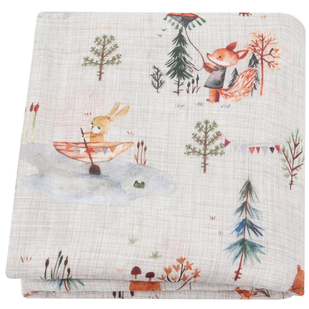 120x120cm Bamboo Cotton Muslin Blanket Baby Swaddle Warp Newborn Bath Towel Gauze Infant Kids Wrap Sleepsack Baby Blankets