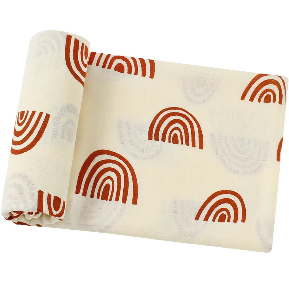 120x120cm Bamboo Cotton Muslin Blanket Baby Swaddle Warp Newborn Bath Towel Gauze Infant Kids Wrap Sleepsack Baby Blankets
