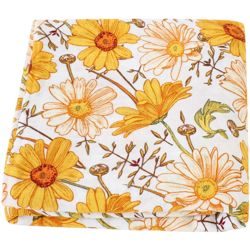 120x120cm Bamboo Cotton Muslin Blanket Baby Swaddle Warp Newborn Bath Towel Gauze Infant Kids Wrap Sleepsack Baby Blankets