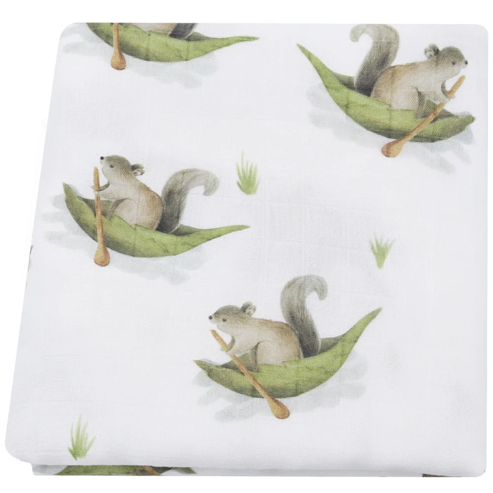 120x120cm Bamboo Cotton Muslin Blanket Baby Swaddle Warp Newborn Bath Towel Gauze Infant Kids Wrap Sleepsack Baby Blankets
