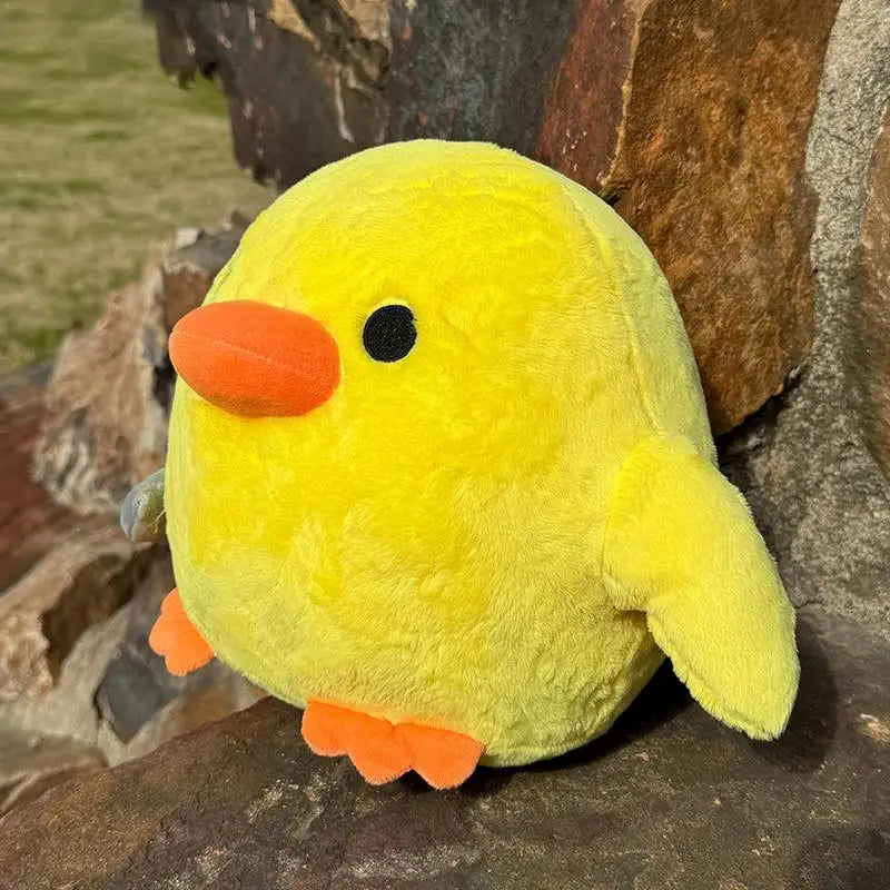 Plush Duck Pillow Soft Duck Stuffed Animal Huggable Good Resilience Duck Plush With Knives Design Home Decoration For Toy Store