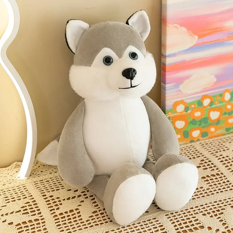 25CM Kawaii Jungle Animal Plush Toys Forest Animal Plush Dog Zebra Elephant Lion Fox Giraffe Children's Toys Doll Birthday Gift