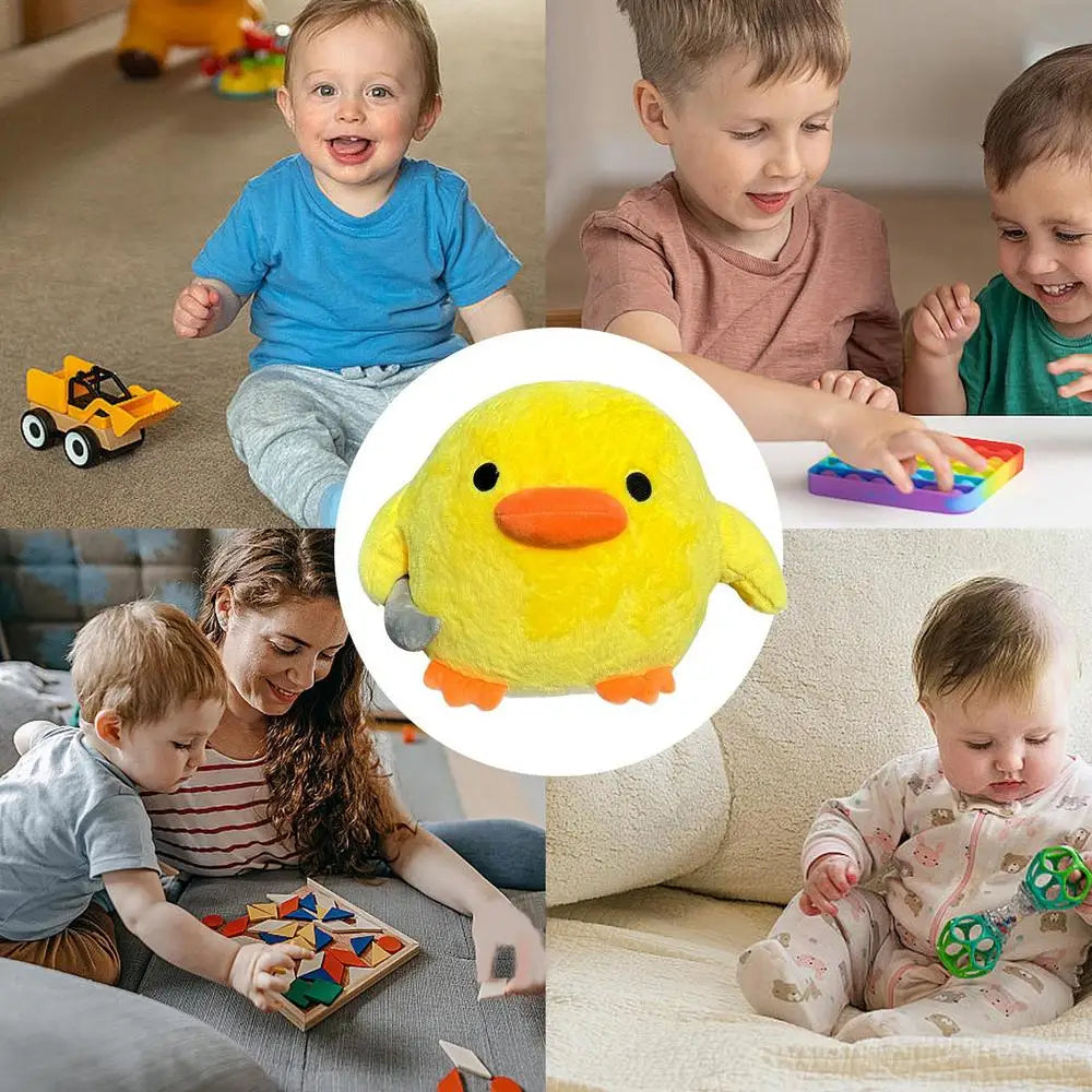 Plush Duck Pillow Soft Duck Stuffed Animal Huggable Good Resilience Duck Plush With Knives Design Home Decoration For Toy Store