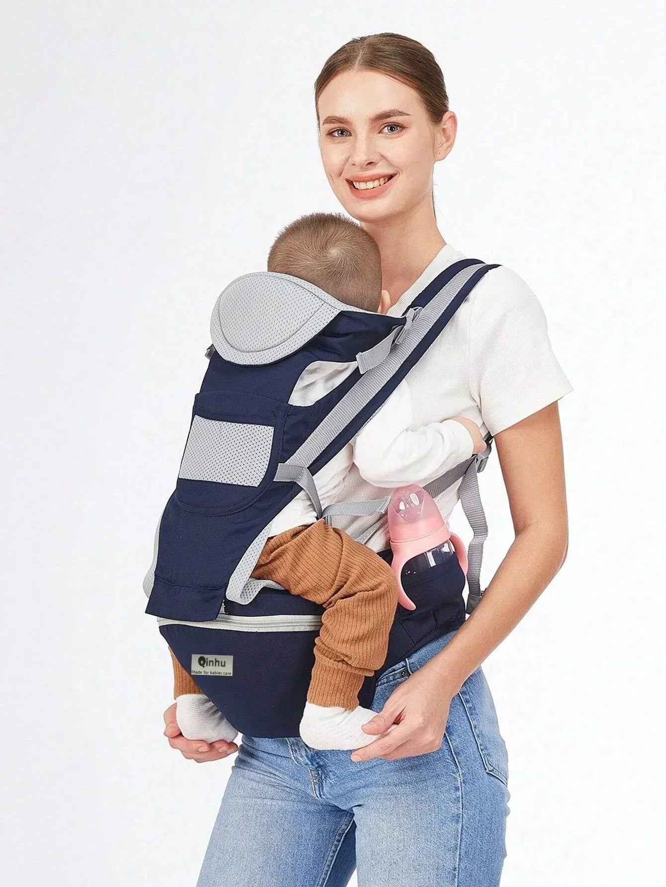 New Adjustable Ergonomic Baby Carrier With Hip Seat, Portable & Multifunctional, Suitable For Travel, Leisure And Daily Use
