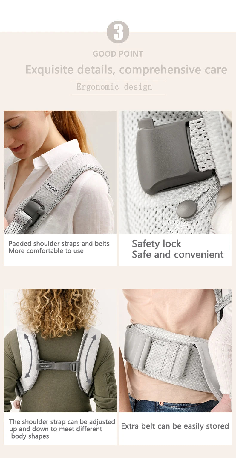 Baby Carrier New 0-48 Month Ergonomic Infant Baby Hipseat Carrier Front Facing Ergonomic Kangaroo Multifunction Breathable