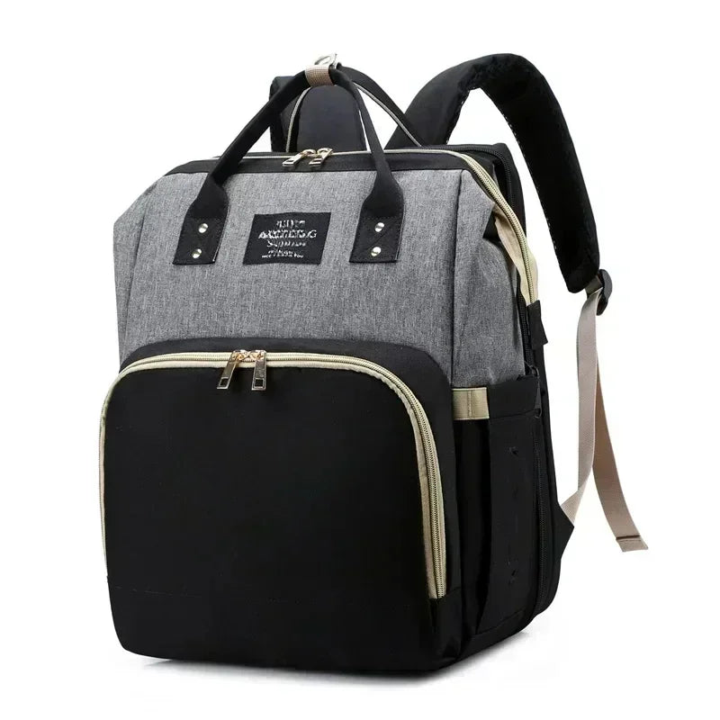 Mommy Bag Lightweight Portable Folding Crib Bed Large-capacity Travel Maternity Bags Baby Backpack Female Mommy Outting Bag Gift