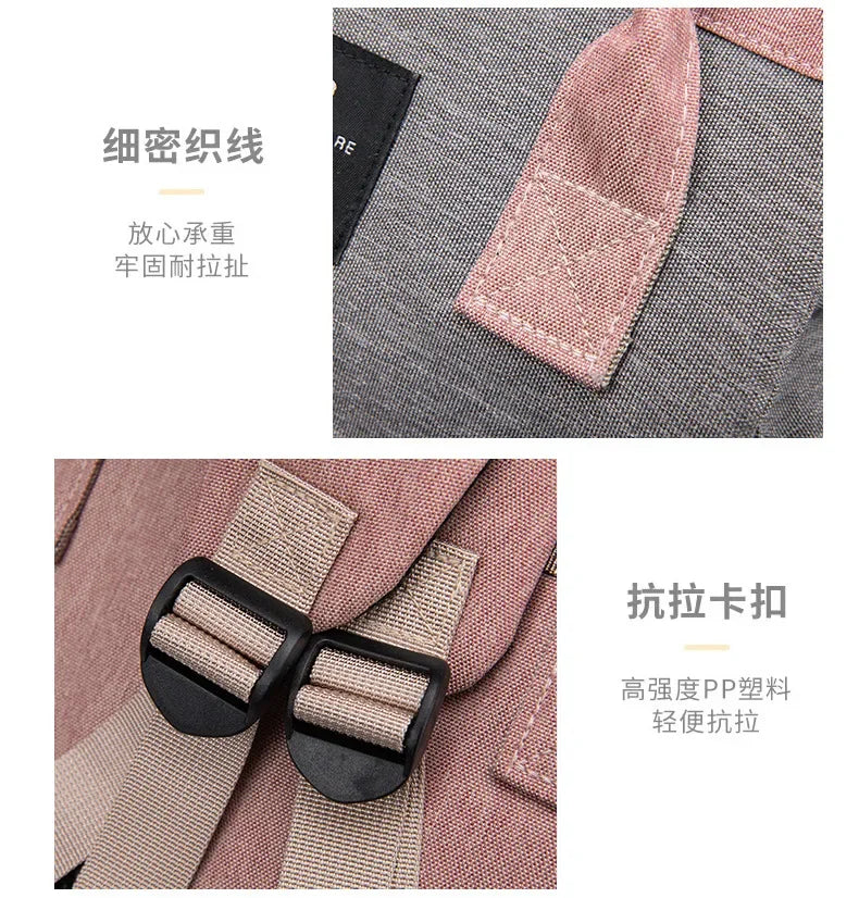 Mommy Bag Lightweight Portable Folding Crib Bed Large-capacity Travel Maternity Bags Baby Backpack Female Mommy Outting Bag Gift