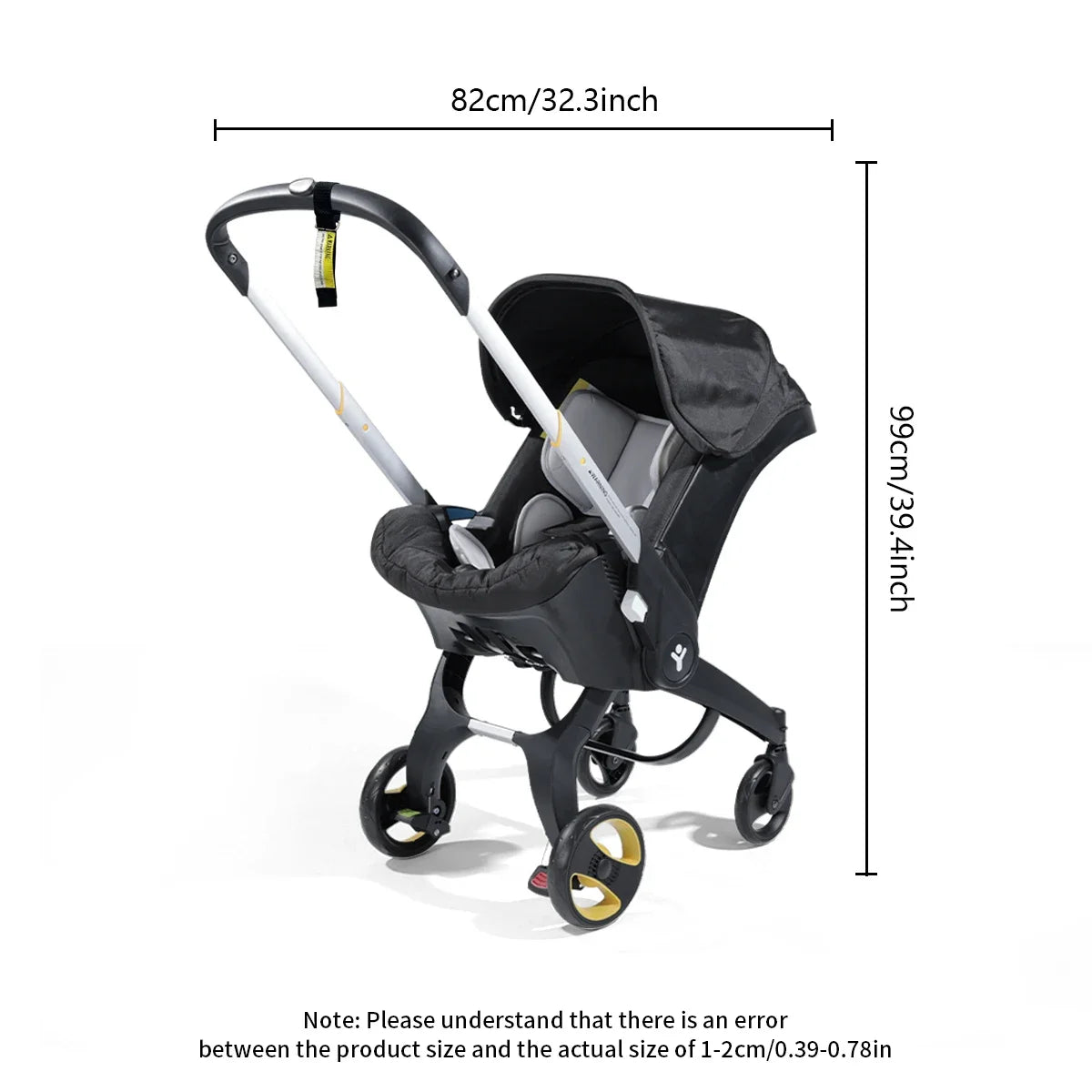 Baby stroller, lightweight and foldable, two-way push, Portable tourist vehicle, Suitable for autumn and winter travel