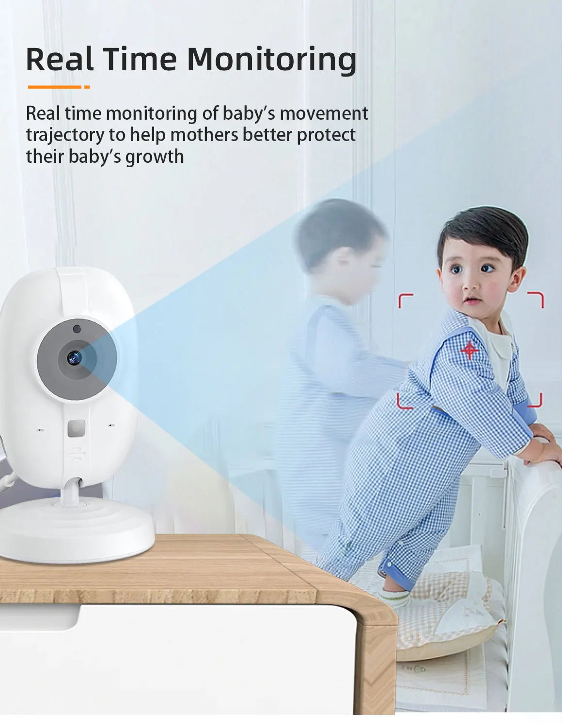 Cdycam New 3.5 inch Wireless Video Baby Monitor Night Vision Temperature Monitoring 2 Way Audio Talk Baby Nanny Security Camera