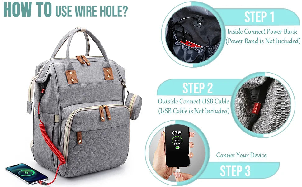 Multifunctional Diaper Bag Backpack Baby Bag, Baby Girl Boy Diaper Bag for Dad Mom , Large Capacity Nursing Diaper Bag